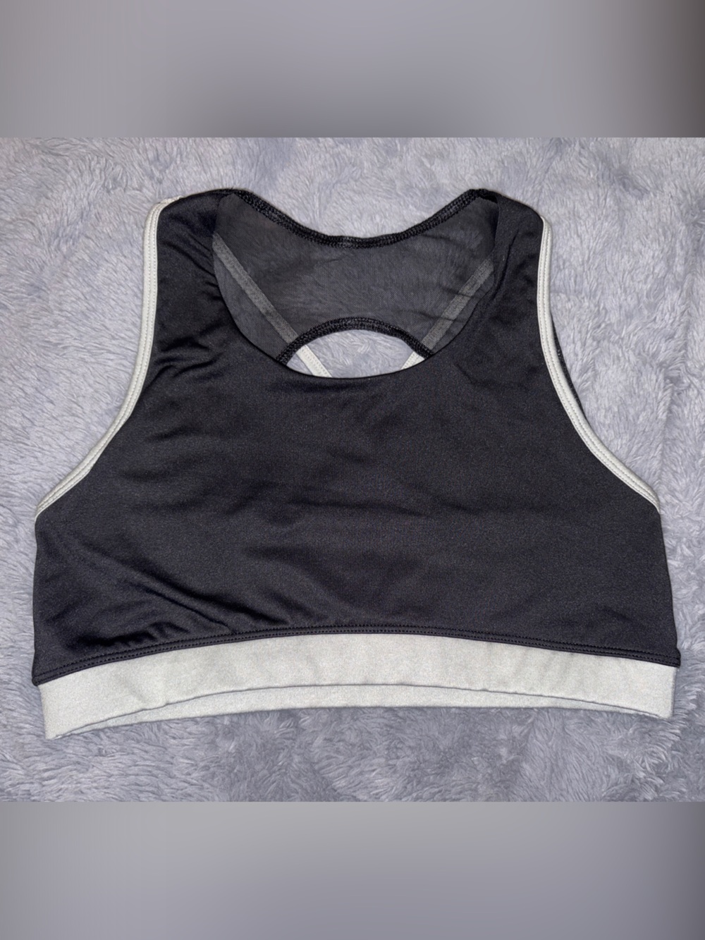 Avia Black & Gray Girl’s XXL Sports Bralette